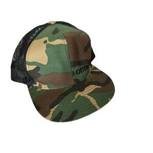 🌵4/$25 Otter Box Hat Cap Adult Green Army Camo Snap-Back‎ Trucker Hat